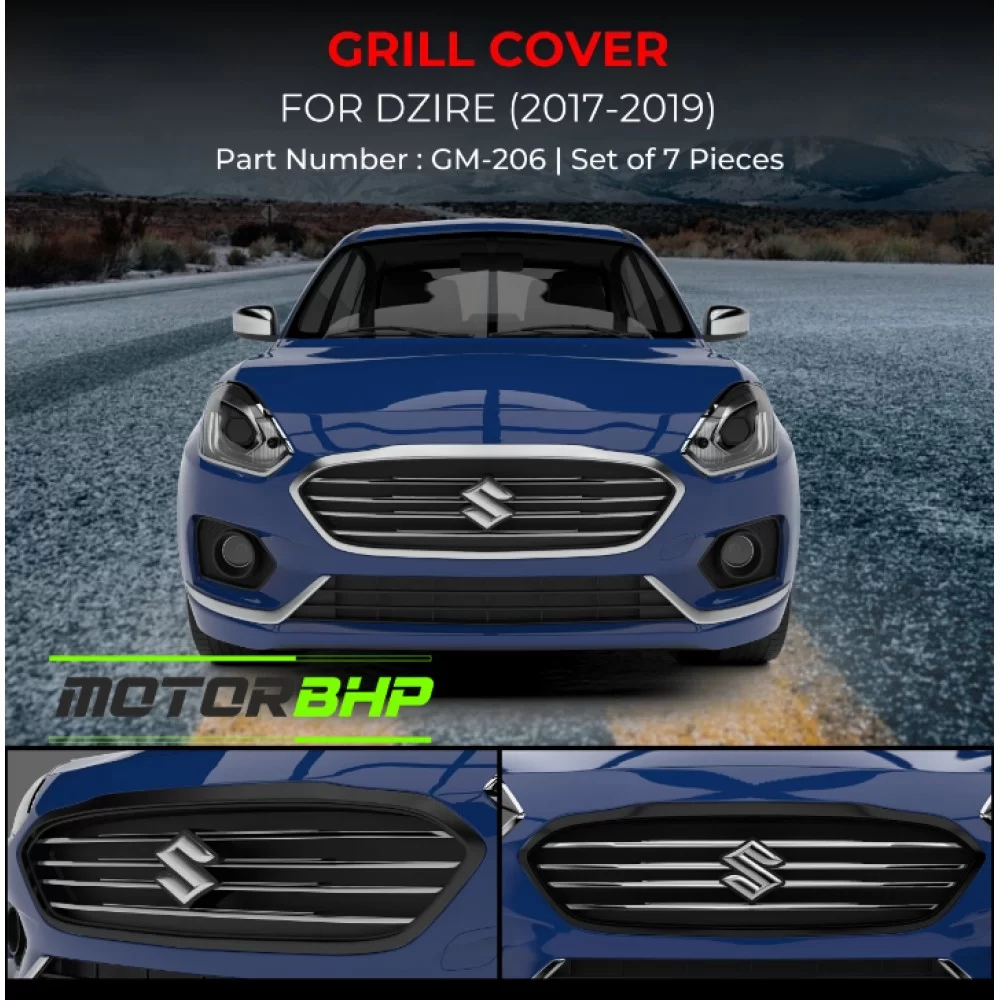 Swift dzire deals front bumper grill